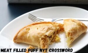 meat filled puff nyt crossword