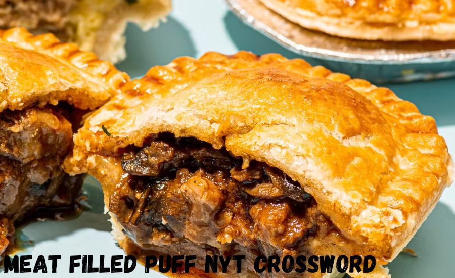 meat filled puff nyt crossword